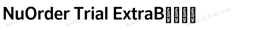 NuOrder Trial ExtraB字体转换